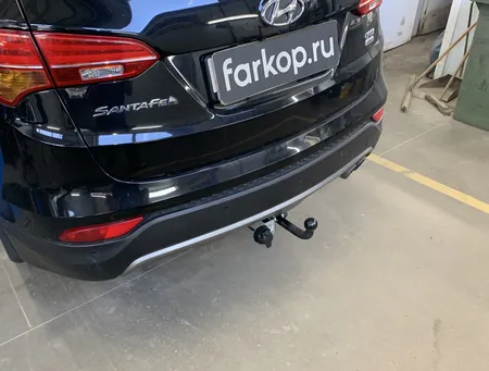 Фаркоп Лидер Плюс для Hyundai Santa Fe 2012-2018, (вкл.Grand) H224-A в Новосибирск