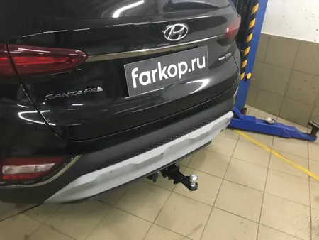 Фаркоп Лидер Плюс для Hyundai Santa Fe 2018-2022 Арт. H230-E H230-E в Новосибирск