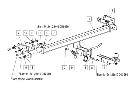 Фаркоп TowRus для Tenet T4L 2026- 269086 в Новосибирск