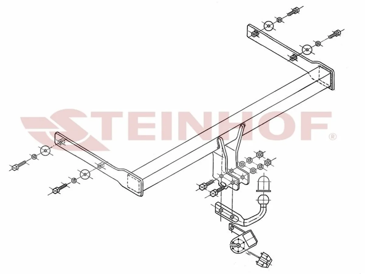 Фаркоп Steinhof для Skoda Octavia 2004-2013 S-341 в Новосибирск