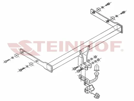 Фаркоп Steinhof для Skoda Octavia 2004-2013 S-341 в Новосибирск