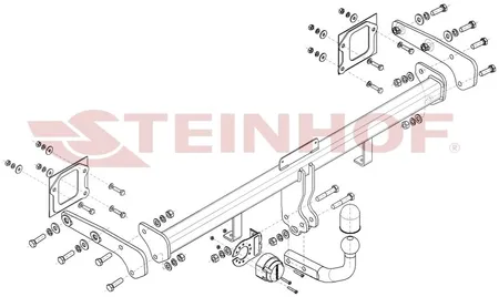 Фаркоп Steinhof для Hyundai Bayon 2021- Арт. H-225 H-225 в Новосибирск