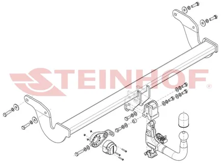 Фаркоп Steinhof для Lexus RX 2022- Арт. L-176 L-176 в Новосибирск