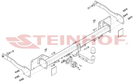 Фаркоп Steinhof для Volkswagen Transporter T7 2024- F-321 в Новосибирск