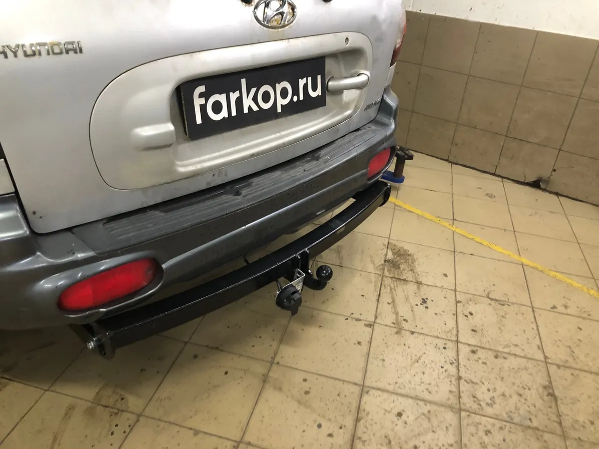 Фаркоп Лидер Плюс для Hyundai Santa Fe 2001-2006 H205-A в Новосибирск Фаркоп Лидер Плюс для Hyundai Santa Fe 2001-2006 H205-A в Новосибирск