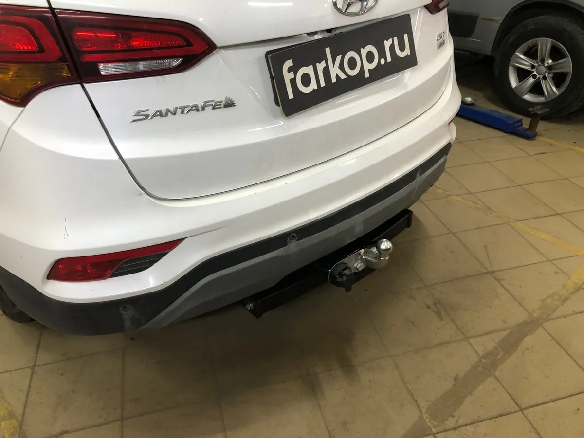 Фаркоп Лидер Плюс для Hyundai Santa Fe 2012-2018 H224-F в Новосибирск
